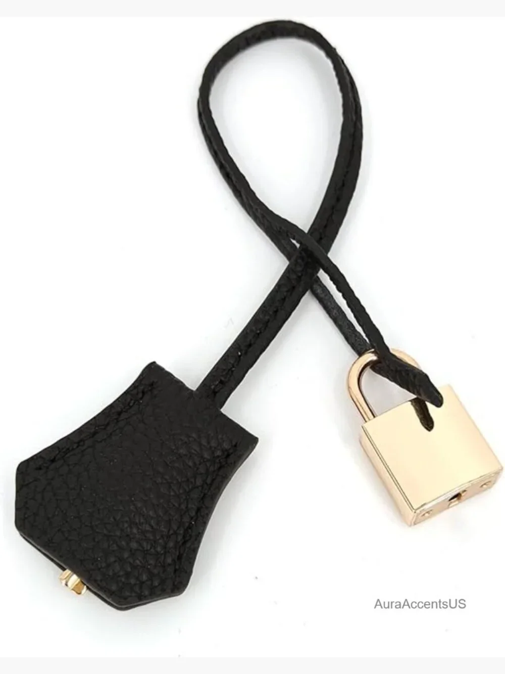 Genuine Leather Key Clochette Bag Charm Bell Key Holder Purse Keychain Handbag